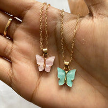 Load image into Gallery viewer, Pastel Butterflies Necklace