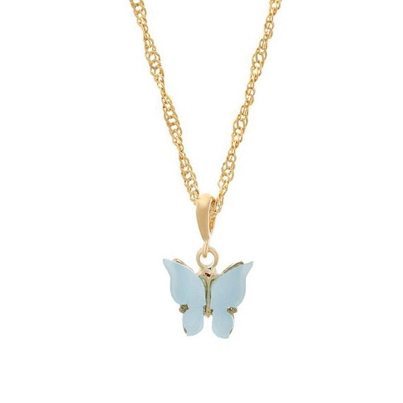 Pastel Butterflies Necklace
