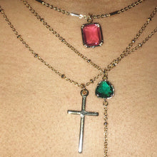 Load image into Gallery viewer, Emerald Lariat Necklace