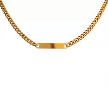 Load image into Gallery viewer, Bar of Gold Chain Necklace