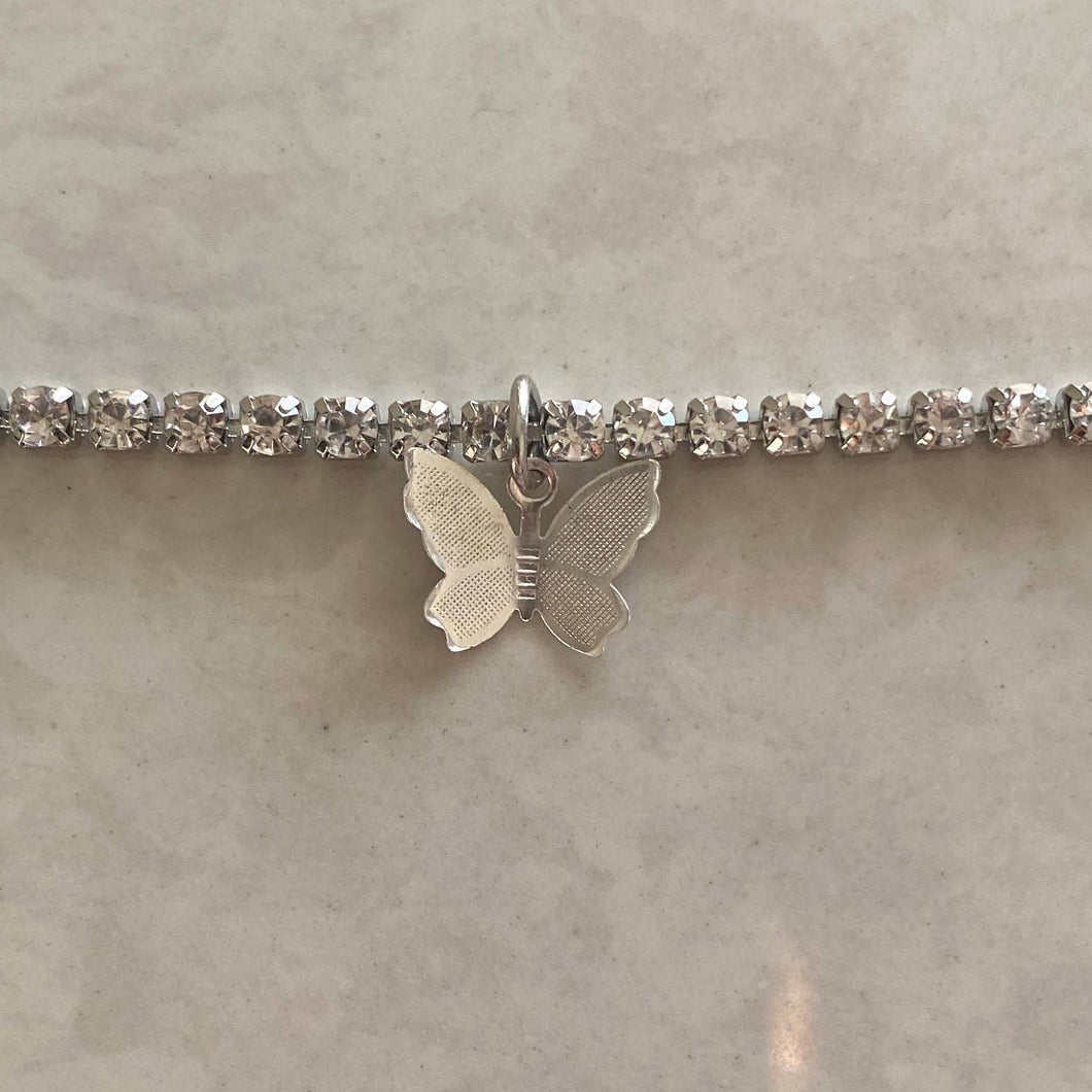 Icy Butterfly Choker