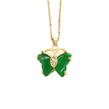 Load image into Gallery viewer, Jade Butterfly Necklace