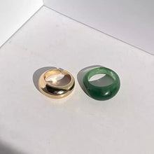 Load image into Gallery viewer, Resin + Gold Ring Set