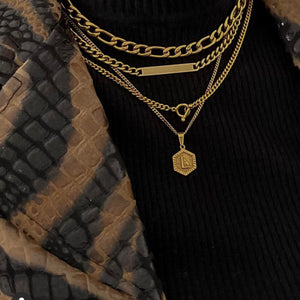Bar of Gold Chain Necklace