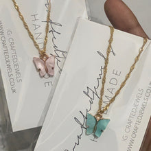 Load image into Gallery viewer, Pastel Butterflies Necklace